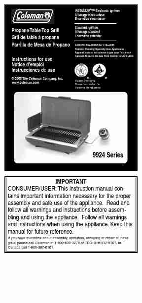 Coleman Gas Grill 9924 Series-page_pdf